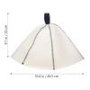 2pcs Sauna Hat Steam Room Sauna Accessories for Women Mens Caps Russian Bath Hat Mens s & Caps Banya Hair Washing Banya Shower Felt Man Napoleon Light view 3