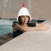 1 Set Sauna Hat Russian Banya Cap Bath Accessories Vaporarium Hat Russian Hats for Men Bathing Shower Cushion Ladies Hat Heat Insulation Hat Bathroom Cap Miss Elasticity Felt view 4