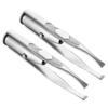 1/2pcs LED Light Up Tweezers, Precision Eyebrow Hair Removal Tweezers Stainless Steel Tweezers, Lighted Tweezers Makeup Tweezers with Light for Men and Women view 1