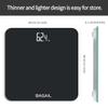BAGAIL Bathroom Scale, Digital Weighing Scale with High Precision Sensors and Tempered Glass, Ultra Slim, Step-on Technology, Shine-Through Display - Black view 3