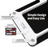 BAGAIL Bathroom Scale, Digital Weighing Scale with High Precision Sensors and Tempered Glass, Ultra Slim, Step-on Technology, Shine-Through Display - Black view 4
