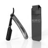 Russell's Shave Club Professional Straight Edge Cut Throat Razor - Travel Pouch Included (Black wooden handle) view 1