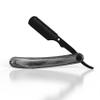 Russell's Shave Club Professional Straight Edge Cut Throat Razor - Travel Pouch Included (Black wooden handle) view 2