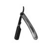 Russell's Shave Club Professional Straight Edge Cut Throat Razor - Travel Pouch Included (Black wooden handle) view 3