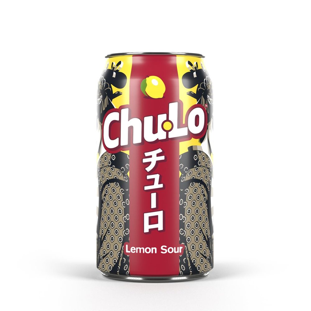 Chu Lo Drinks Lemon Sour - Japanese Inspired Soda - 24 Cans x 330ml