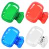 4 Pack Travel Toothbrush Head Covers Toothbrush Protector Cap Brush Pod Case Protective Portable Plastic Clip for Household Travel, Camping, Bathroom, School, Business, Red, Blue, Grey, Multicolor view 1