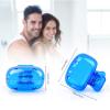 4 Pack Travel Toothbrush Head Covers Toothbrush Protector Cap Brush Pod Case Protective Portable Plastic Clip for Household Travel, Camping, Bathroom, School, Business, Red, Blue, Grey, Multicolor view 2