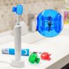 4 Pack Travel Toothbrush Head Covers Toothbrush Protector Cap Brush Pod Case Protective Portable Plastic Clip for Household Travel, Camping, Bathroom, School, Business, Red, Blue, Grey, Multicolor view 4