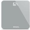 BAGAIL Bathroom Scale, Digital Weighing Scale with High Precision Sensors and Tempered Glass, Ultra Slim, Step-on Technology, Shine-Through Display - Grey view 1