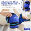 NEWGO Ice Pack for Knee Replacement Surgery, Reusable Gel Cold Pack Knee Ice Pack Wrap Around Entire Knee for Knee Injuries, Knee Ice Wrap for Pain Relief, Swelling, Bruises (Blue) view 3