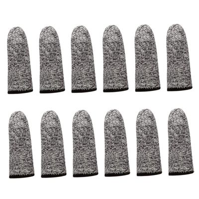 12PCS Cut Resistant Finger Cots Reusable Finger Covers Non Slip Finger Protectors Finger Cots Cut Resistant Protection Finger Cots Anti-Slip for Picking Sculpture(5.5cm)