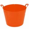 20 Litre Multi Purpose Flexi Tub (Orange) Robust Flexible Storage Container Bucket - Made in U.K. (3) view 1