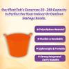 20 Litre Multi Purpose Flexi Tub (Orange) Robust Flexible Storage Container Bucket - Made in U.K. (3) view 2