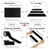 2 Pack Kinesiology Tapes Pre Cut with Dispenser - Synthetic Sports Muscle Tape - Black - 5m Pre-Cut 20 Strips - Physio Tape for Face, Neck, Shoulder, Back, Elbow, Wrist, Thigh, Knee, Calf & Ankle view 3