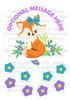 Edible Fox Foxes 7.5 inch round kids childrens party decorations cake topper made from Icing, Iced Fondant Sheet view 1