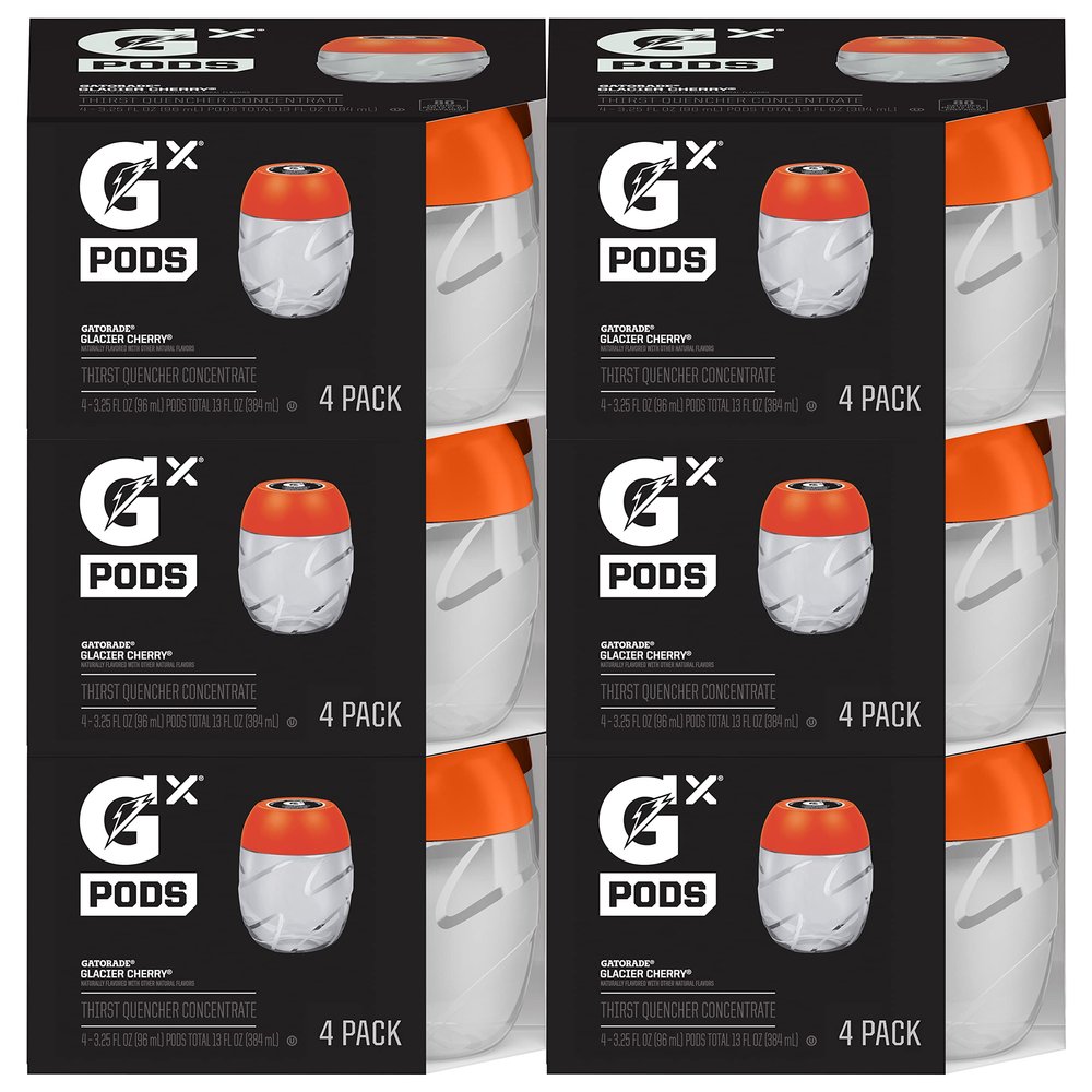 Gatorade Hydration System, Non-Slip Gx Squeeze Bottles Or Gx Sports Drink Concentrate Pods, 4 Count