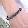 WKXCTS bracelet Fashion 8 Colors Zircon Bracelet For Women Bracelet Jewelry Valentine's Day Gift Male Bracelets leather (Length : 23cm, Metal Color : TZ-1376) view 4