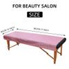 100 PCS Disposable Massage Table Sheets Non Woven Fabric SPA Bed Cover Breathable Polypropylene 31" x 70" Thin, Not WaterproofPink view 3