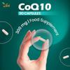 Ved's Co Enzyme Q10 Best High Absorption CoQ10 Capsule, Gluten Free, Food Supplement, 300 mg 90 Vegan Capsules. view 2