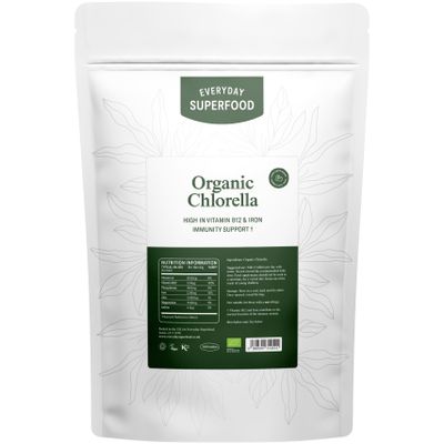 Everyday Superfood Organic Chlorella Tablet 360 Tablets, Broken Cell Wall Compressed Raw Chlorella Powder