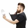 New beard bib, foldable multi-purpose shaving bib, waterproof shaving cloth set non-stick beard shawl, suitable for all men's gifts (black) view 1
