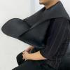 New beard bib, foldable multi-purpose shaving bib, waterproof shaving cloth set non-stick beard shawl, suitable for all men's gifts (black) view 3