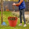 75L Extra Large TubTrug Construction DIY Home Garden Work Flexible Mixing Bucket (Orange) view 2