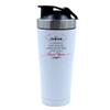 Getagift 500ml Aluminium Shaker Bottle for Supplement Shakes - Easy Clean, Durable Cup To My Husband Forever Yours Valentines Day Wedding anniversary birthday. (White) view 1