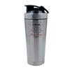 Getagift 500ml Aluminium Shaker Bottle for Supplement Shakes - Easy Clean, Durable Cup To My Husband Forever Yours Valentines Day Wedding anniversary birthday. (Silver) view 1