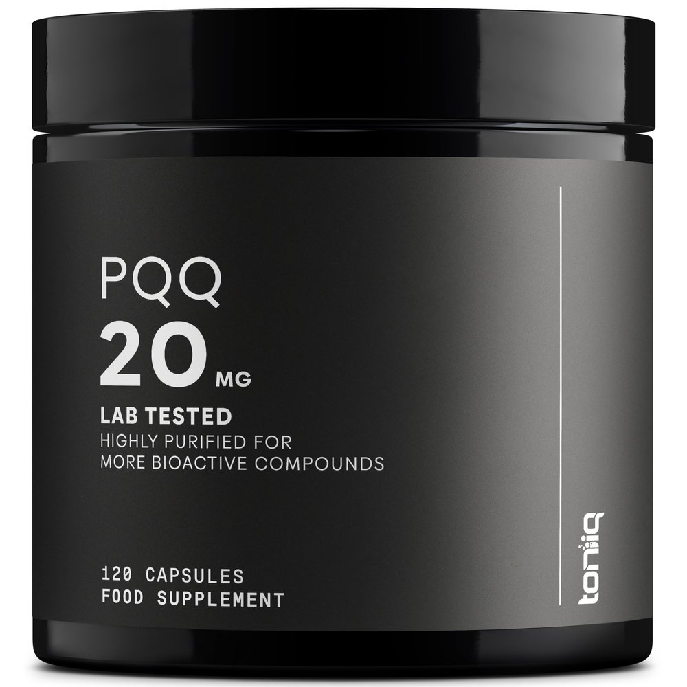 Ultra High Purity PQQ Capsules - 99%+ Highly Purified and Bioavailable -120 Capsules - 20mg Concentrated Formula - Pyrroloquinoline Quinone Supplement