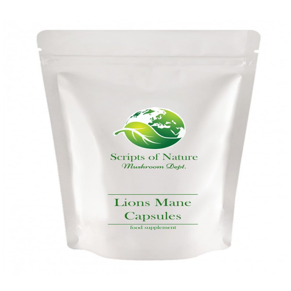 Scripts of Nature Pure Organic Lion's Mane Mushroom Capsules