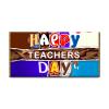 Happy Teachers Day Chocolate Bar Gift Wrapper Gift Present For Mom, Dad, Sri, Guider, Lecturer (#329) (with chocolate bar) view 1