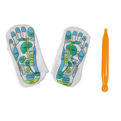 Selma. Acupressure Reflexology Massage Socks Foot Massage English Chematic Hosiery with Embroidery Massage Socks for Feet