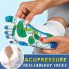 Selma. Acupressure Reflexology Massage Socks Foot Massage English Chematic Hosiery with Embroidery Massage Socks for Feet view 4