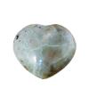 ZHENYANG CAREG 80-90mm Natural Green Moonstone Heart Polishing Quartz Crystal Love Puffy Heart Shaped Stone Healing Crystal Gem Home Decoration view 1