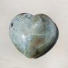 ZHENYANG CAREG 80-90mm Natural Green Moonstone Heart Polishing Quartz Crystal Love Puffy Heart Shaped Stone Healing Crystal Gem Home Decoration view 2