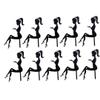 10pcs Personalised Cake Toppers High Heels Lady Acrylic Cake Toppers Princess Fairy Girl Silhouette Dessert Cupcake Toppers Wedding Birthday Party view 1