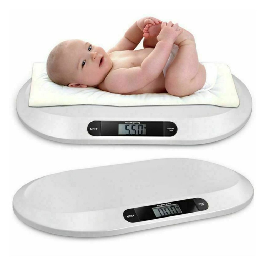 Digital Electronic Infant Baby Pet Scale Capacity 20KG/44LBS Body Puppies Kittens Weighing Scales