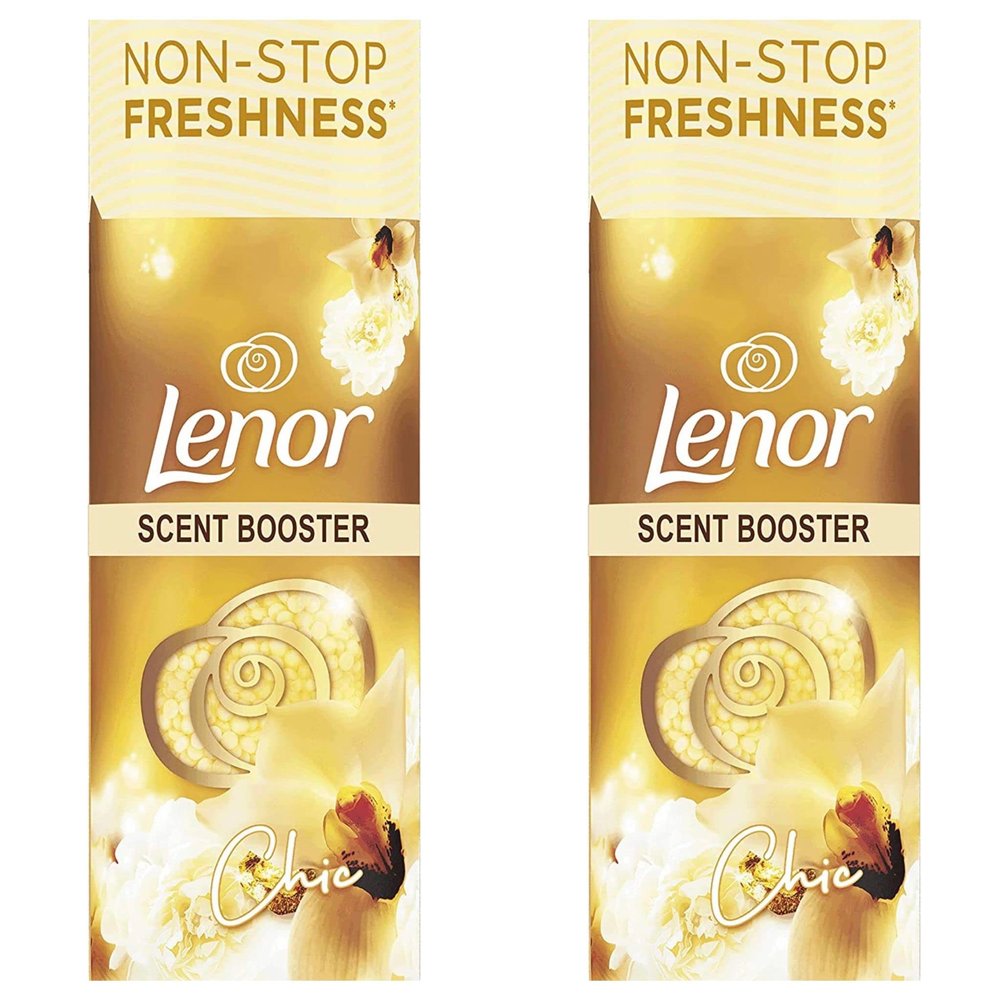 Lenor in-Wash Scent Booster Beads, Twin Pack, 2 x 176 gr, Gold Orchid Scent