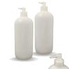 1 Litre Empty Refillable Plastic Bottle with Pump Lock Dispenser for Oil + Gels + Lotions - 1L HDPE Food Grade Plastic + Leak Proof + Lightweight + Durable + Refillable - for Massage + Salons (2 Pack) view 1