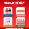 Bubble Tea Kit (Serves 16) - Mango & Strawberry with Mango & Strawberry Popping Boba, Fruit Tea Concentrate, Low Calorie, Low Sugar view 2