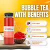 Bubble Tea Kit (Serves 16) - Mango & Strawberry with Mango & Strawberry Popping Boba, Fruit Tea Concentrate, Low Calorie, Low Sugar view 4