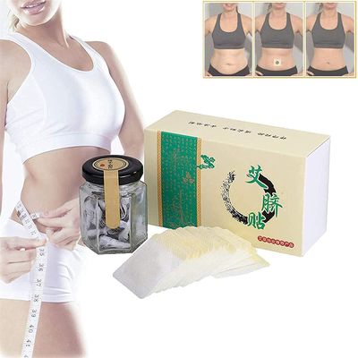 30/60Pcs Mugwort Navel Sticker, Herbal Slimming Tummy Pellet, Natural Herbal Chinese Medicine Belly Sticker for Women and Men (30pcs)