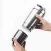 XKUN Water Bottle Stainless Steel Cup Vacuum Mixer Outdoor Drink Kettle Detachable Double Layer Whey Protein Powder Sports Shaker Water Bottle-Silver view 4