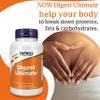 Now Foods, Digest Ultimate (Digestive Dnzymes), 120 Vegan Capsules, Lab-Tested, SOYA Free, Gluten Free, Non-GMO, Vegetarian view 4