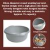 TENLITE [Set of 2 High Grade Round Washing Up Bowl | Dish Washing Bowl, Kitchen Basin Sink Bowl, Approx 7 Litre | 32 x 32 x 15 cm - Made in U.K. (Silver) view 3