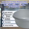 TENLITE [Set of 2 High Grade Round Washing Up Bowl | Dish Washing Bowl, Kitchen Basin Sink Bowl, Approx 7 Litre | 32 x 32 x 15 cm - Made in U.K. (Silver) view 4