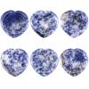 Nupuyai Blue Dot Stone Heart Thumb Worry Stone, Healing Crystal Pocket Palm Stone for Anxiety Stress Relief Reiki Therapy view 3
