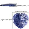 Nupuyai Blue Dot Stone Heart Thumb Worry Stone, Healing Crystal Pocket Palm Stone for Anxiety Stress Relief Reiki Therapy view 4