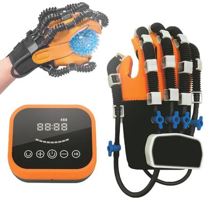 ZWJABYY Stroke Hand Splint Manual Training,Rehabilitation Robot Gloves,Hand Stroke Hemiplegia Rehabilitation Training Equipment,Flexible Finger Exerciser,M-lefthand